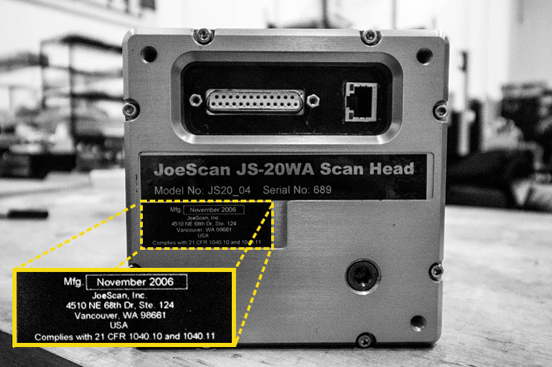 This JS-20WA scan head came in for a quick tune-up after 12 years of hard work.